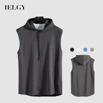 IELGY Men's Hooded Sweater Casual College Style