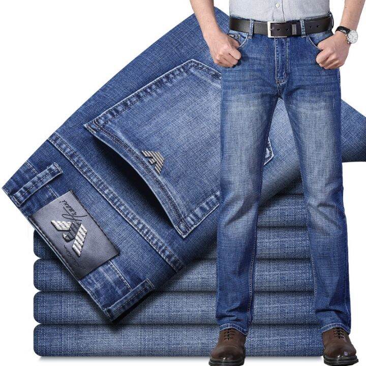 【YD】 2023 Jeans Business Men Upscale Pants Wear Lazada PH