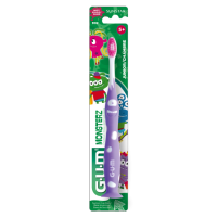 ?EXP 15/06/27?902 GUM Junior Monsterz Toothbrush 5+ แปรงสีฟันสำหรับเด็กอายุ 5 ปีขึ้นไป ขนแปรงนุ่ม อ่อนโยนต่อเหงือก