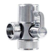 Kitchen Bathroom Sink Faucet Water Filter Diverter Valve for Push on 1/4 inch Tubing Replacement Part Adapter Antirust