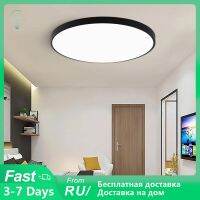 ZZOOI Modern LED Ceiling Light 220V 240V LED Lamp Living Room Lighting Round &amp; Square 3CM Super Thin LED Light for Bedroom Kitchen