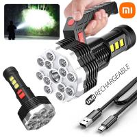 sell well feytu308 - / XIAOMI Super Bright แสงจ้าไฟฉาย USB ชาร์จระยะยาวแสงไฟฉายพลังงานสูงไฟฉาย LED ไฟฉายยุทธวิธี