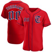 2023 New Custom Baseball Jersey Design Printed Team Name Number Red Blue Baseball Shirt Hip Hop Street Style Softball Uniform Men/Youth