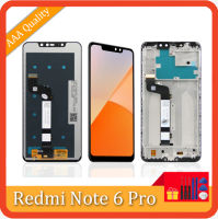 100% หน้าจอดิจิตอลสัมผัสหน้าจอ LCD Xiaomi Redmi Note 6 Pro ของแท้สำหรับ Redmi Note6 Pro M1806E7TG อะไหล่