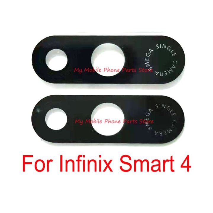 Rear Back Camera Glass Lens Cover For Infinix Smart 4 Smart4 Back Camera Lens Glass With Glue Sticker Replacement Repair Parts Lens Caps