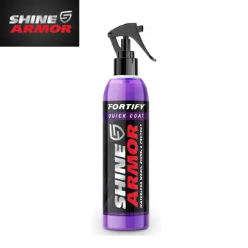  SHINE ARMOR Ceramic Coating Fortify Quick Coat Car Wax Polish  Spray Waterless Wash Graphene Ceramic Coating Spray Highly Concentrated &  Car Scratch Remover Repair Protection : Automotive