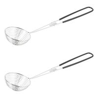 12X Hot Pot Strainer Scoops Stainless Steel Hot Pot Strainer Spoons Mesh Skimmer Spoon Asian Strainer Ladle with Handle