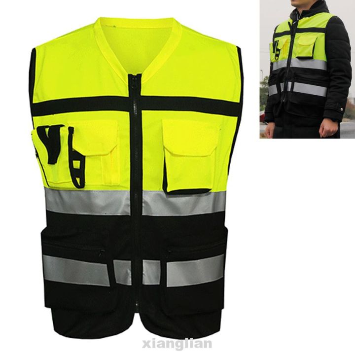 hi-vis-visibility-jacket-waistcoat-vest-safety-reflective-security-work-outdoor