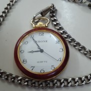 Đồng hồ bỏ túi quả quýt Krone niềng gỗ Second hand si Nhật