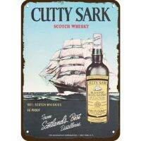 1959 Cutty Sark Scotch Vintage Look Replica ป้ายโลหะสำหรับเรือใบเก่า Room โลหะ Wall Decor