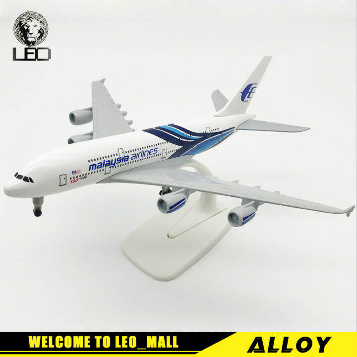 LEO 20cm Malaysia Airlines A380 Metal Diecast Airplane Plane Model ...