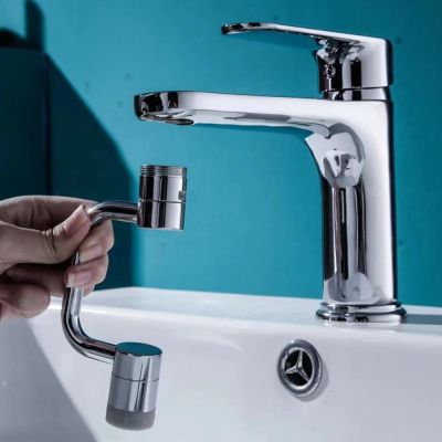 1080° Universal Kitchen Faucet Anti-splash Aerator Bathroom Tap Rotatable Faucet Extender Bubbler Head Faucet Nozzle Adapter