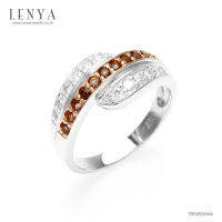 Lenya Jewelry แหวนเงินแท้ 925 ประดับอัญมณี ดีไซน์สุดคลาสิค เหมาะสำหรับสวมใส่กับเสื้อผ้าทุกชุดทุกสไตล์