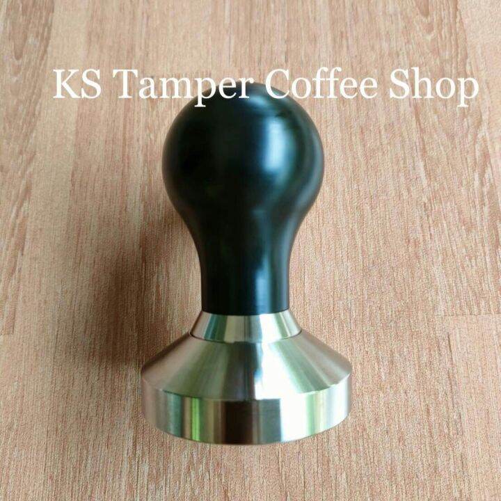 ด้ามกดกาแฟ-tamper-coffee-by-ksขนาดเส้นผ่านศูนย์กลาง51-53-54-57-58-58-5มม-ผลิตจากวัสดุสแตนเลสแท้304