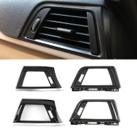 LHD สำหรับ BMW 3 Series F30 F35คาร์บอนเนื้อด้านหน้าแถวลมซ้ายขวาเครื่องปรับอากาศ Vent ย่างเต้าเสียบอากาศแผงกรอบตัด