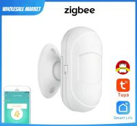 Tuya ZigBee3.0 สมาร์ทโฮมอินฟราเรด PIR เซ็นเซอร์ตรวจจับการเคลื่อนไหวนาฬิกาปลุกมนุษย์เซ็นเซอร์ร่างทำงานร่วมกับ Gateway