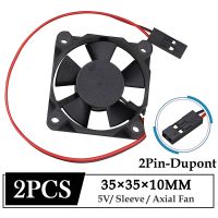 2Pcs Gdstime DC 5V Fan 35mm 35x35x10mm Axial Computer PC Case Cooling Fan 3CM 3510 Dupont Connector Mini Brushless Cooler Fan Cooling Fans