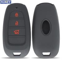 รถ Key Shell Fob Case Cover Skin Protector สำหรับ Hyundai Sonata ซิลิโคน3ปุ่มรีโมทคอนล Keyless รถเปลี่ยน