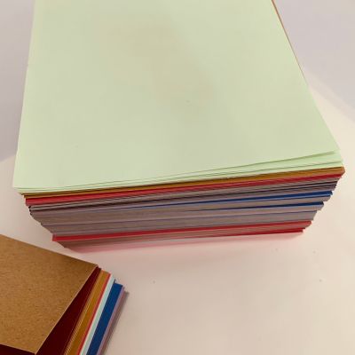 กระดาษพับโอริกามิ กระดาษสีสี่เหลี่ยม ขนาด 10x10 ซม./ 13x13 ซม.(10 สีรวมกัน)