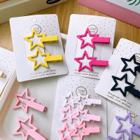 Sweet Hair Clips Female Fashion Hair Accessories Alloy Hair Clips Children Hair Clips Star Hair Ornaments