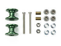 95606 TAMIYA Mini 4WD Lightweight Double Aluminum Rollers (13-12mm/Green)