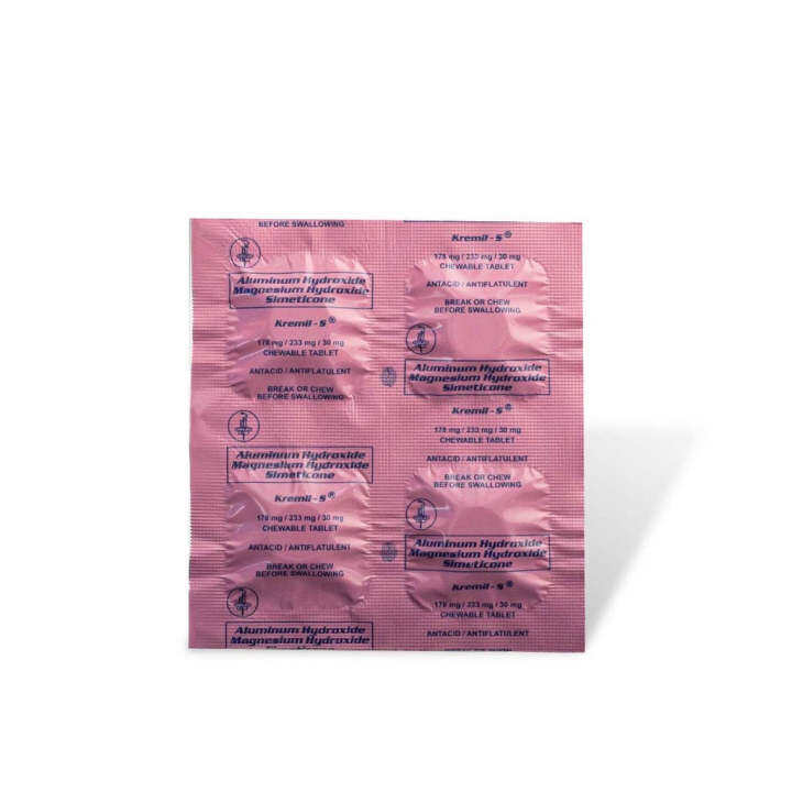 KremilS Aluminum Hydroxide Magnesium Hydroxide Simeticone 1 Tablet