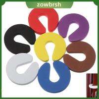 ZOWBRSH 4PCS ความปลอดภัยภายในบ้าน คลิปประตู นุ่มดี ความปลอดภัยของเด็กทารก กันชนประตู ยาม ตัวป้องกันนิ้วมือ