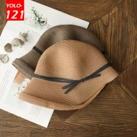 Cellulose Sun Hat Women Spring Summer Beach Sun Hat Fashion Luxury Sun Hat Foldable Fisherman Hat Roll Layer Brim Sun Hat