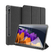 DUX DUCIS สำหรับแท็ปซัมซุง S7แท็บ/S7บวกป้องกันการตกเคสหุ้มทำด้วยหนังอัจฉริยะ