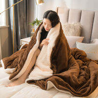 Winter Thick Blankets Double Sided Solid Color Travel s And Children Blanket Sofa Warm Wool Blanket Bedspread Quilt Cover