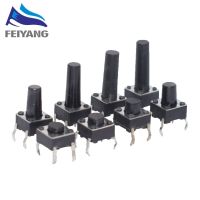 20PCS 4Pin 6x6 Micro Tact Push Button Switches DIP 6x6x4.3/5/6/7/8/9/10/11/12/13/14/15 MM 4.3mm 5mm 6mm 7mm 8mm 9mm 10mm 11mm