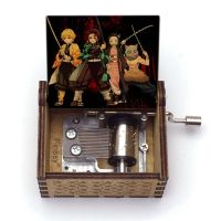 Anime Demon Slayer Kimetsu no Yaiba Qute tanjirou nezuko print gurenge music theme Hand Music Box cosplay fans gift props