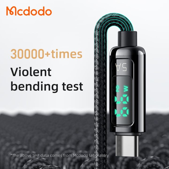 mcdodo-สาย-usb-type-c-5a-super-quick-charge-qc3-0-ชาร์จเร็วสำหรับสาย-usb-ca-869