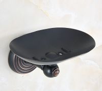 ♈ Black Oil Rubbed Brass Wall Mounted Bathroom Hardware Accessories Soap Dish Holder Dba916