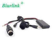 Biurlink For 13Pin AUX Input Port 150CM Bluetooth 5.0 Microphone Mobile Phone Music Playing Audio Cable Adater