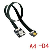 สายเคเบิลที่เข้ากันได้กับ Fpv Hdmi กับ Mini/Micro อะแดปเตอร์ Hdtv เบามากริบบิ้น Fpc ระดับแบน0.2M 0.3M 0.5M