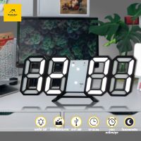 Explosive ☀3D LED Clock นาอิเล็กทรอนิกส์เรืองแสง นาฬิกาติดผนัง นาฬิกาแขวน นาฬิกาดิจิตอล LED นาฬิกาตั้งโต๊ะ#B-029♀