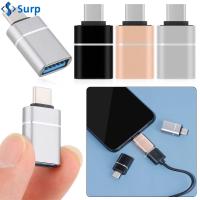 SURP พกพาสะดวก ตัวแปลง รถ พิมพ์ C เป็น USB 3.0 อะแดปเตอร์ OTG อะแดปเตอร์ Type-C ตัวเชื่อมต่อ