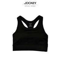 JOCKEY FOR HER สปอร์ตบราออกกำลังกายผู้หญิง ACTIVE รุ่น KH IMPACT SPORT BAR SPORT BRA ทรงครอปแขนกุด กะชับเก็บทรงสวย มั่นใจกับทุกการเคลื่อนไหว พร้อมซัพพอร์ตทุกกิจกรรม สีดำ