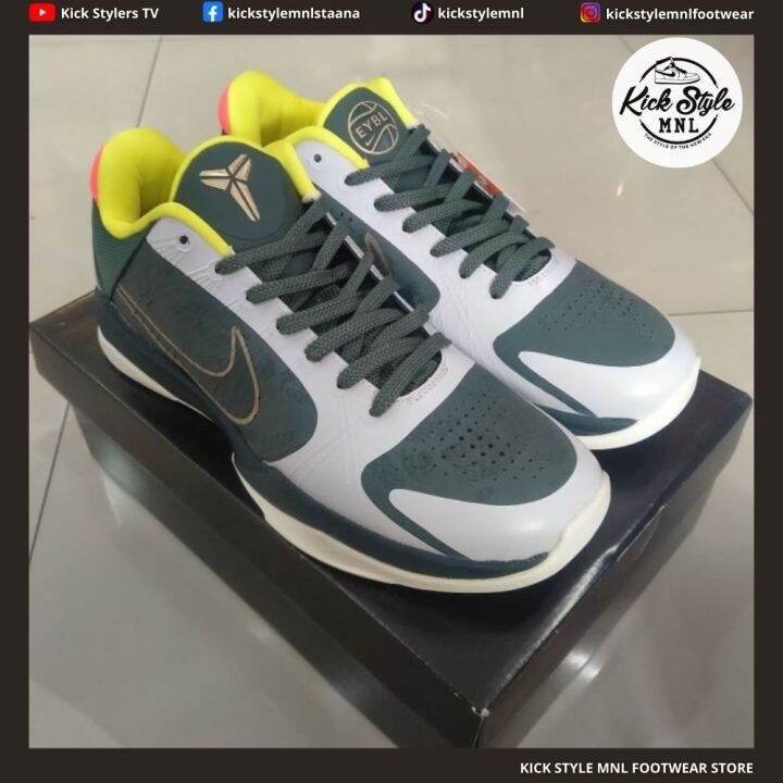 Kobe 5 Protro EYBL [Forest Green] Men's Basketball Shoes (TOP GRADE