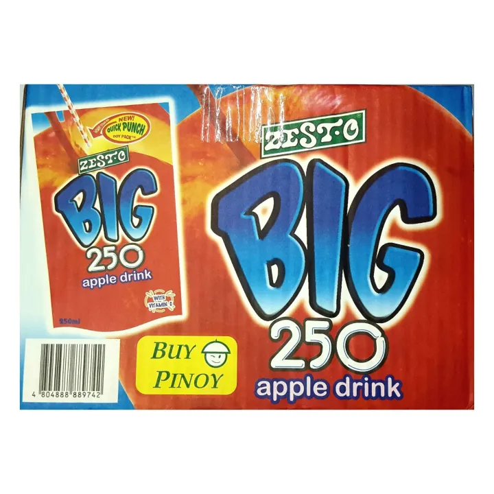 Zesto Big 250 Orange and Apple 1 Box (250ml x 10) | Lazada PH