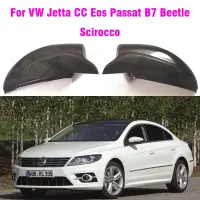 Tapas De Espejo Retrovisor ABS Para Coche, Color Negro Brillante, Brillante, Para แมลงปีกแข็ง VW ซีซีอีโอเอส Passat B7 Scirocco Para Jetta MK6ฝาครอบ/