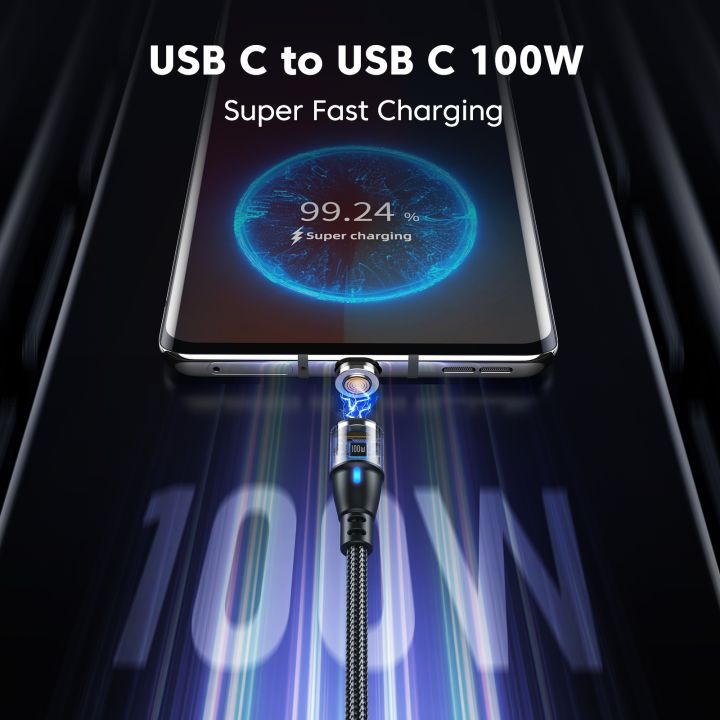 aufu-100w-pd-fast-charger-magnetic-cable-usb-c-to-type-c-micro-magnetic-data-cord-5a-usb-cable-for-iphone-14-macbook-samsung-s22
