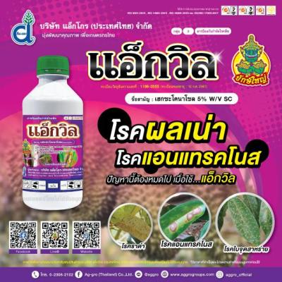 แอ็กวิล (เฮกซะโคนาโซล) ป้องกันราแป้ง กาบใบแห้ง เมล็ดด่าง By T &amp; T