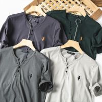 【Ready】? polo embrdery factory tail goods r mens short-sed cut-label T- lf-cardigan top