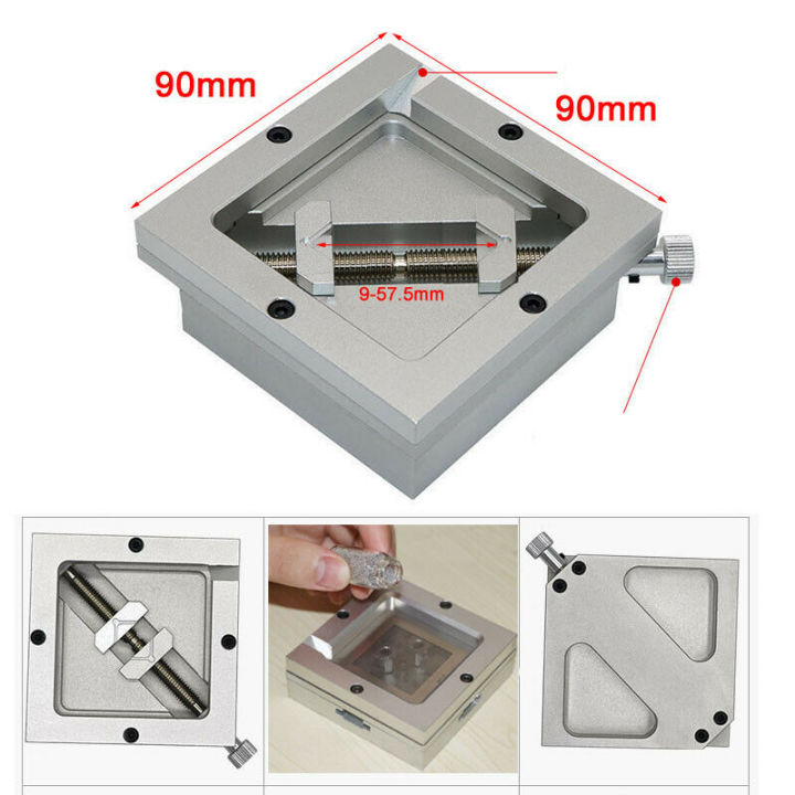 1ชิ้น90-90มิลลิเมตรสากล-bga-reballing-สถานี-ผู้ถือลายฉลุยึด-foxture-ตารางการแข่งขันสำหรับ-pcb-ชิปเชื่อม-rework-ซ่อมตารางการแข่งขัน
