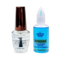 Waterproof Hair Glue Adhesive For Lace Wig Adhensive Glue 15ml With Blue Tape &amp; Glue Remover 30ml