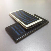 Solar Power Bank Fast Charger For Smart Phone Led Ultra Thin Slim , Aluminum Alloy 20000mah แบตสำรองพลังงานแสงอาทิตย์