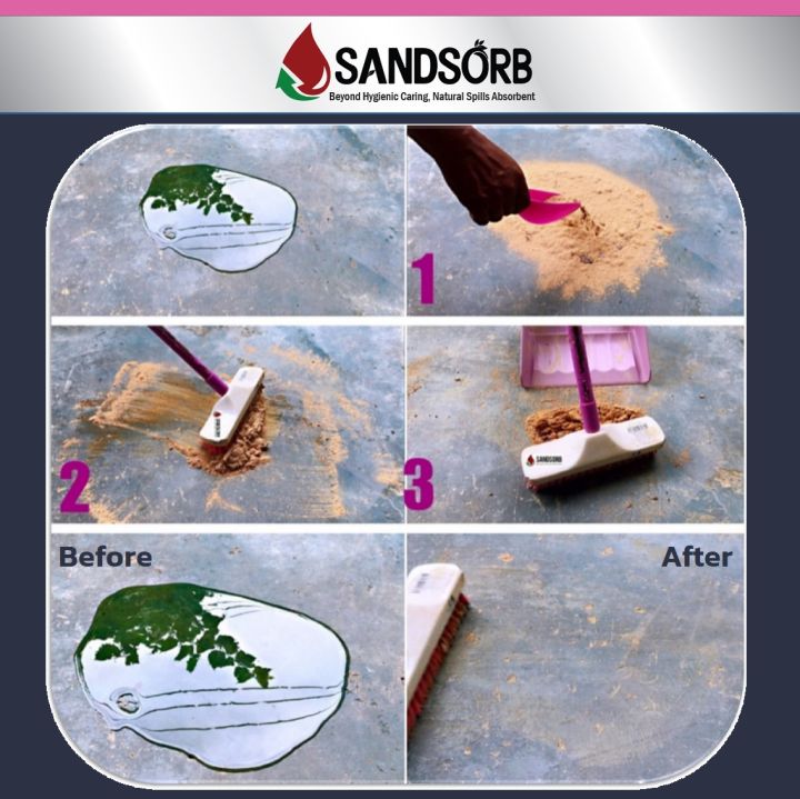 sandsorb-spill-absorbents-5kg-วัสดุดูดซับคราบน้ำมันและสารเคมี-กระสอบ-5-kg-ผงดูดซับคราบน้ำมัน-ทรายดูดซับน้ำมัน-ของเหลวไวไฟ-ของเหลวออกซิไดซ์