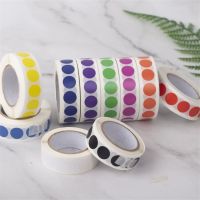 1000pcs Round Color-Code Dot Stickers Removable 1.3cm Chroma Label for Inventory Organize File Classification Stationery Sticker Stickers Labels